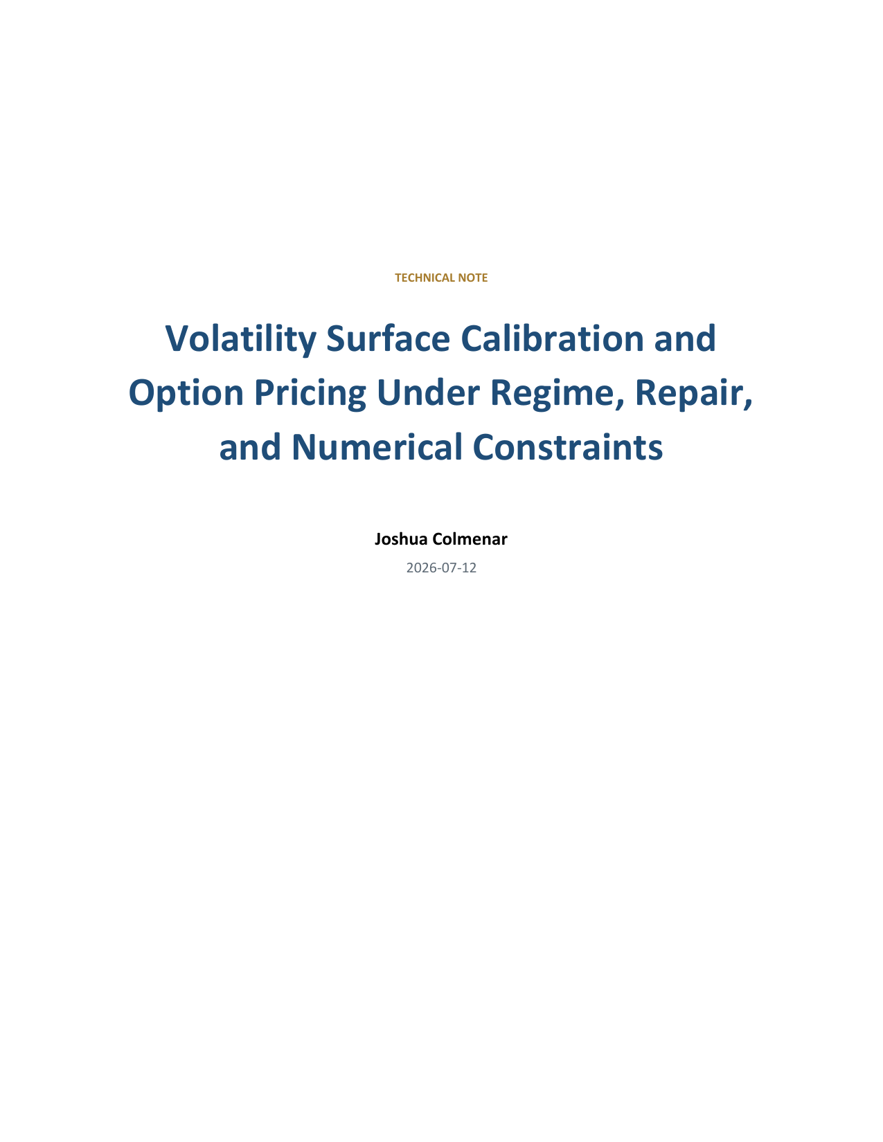 Technical report cover